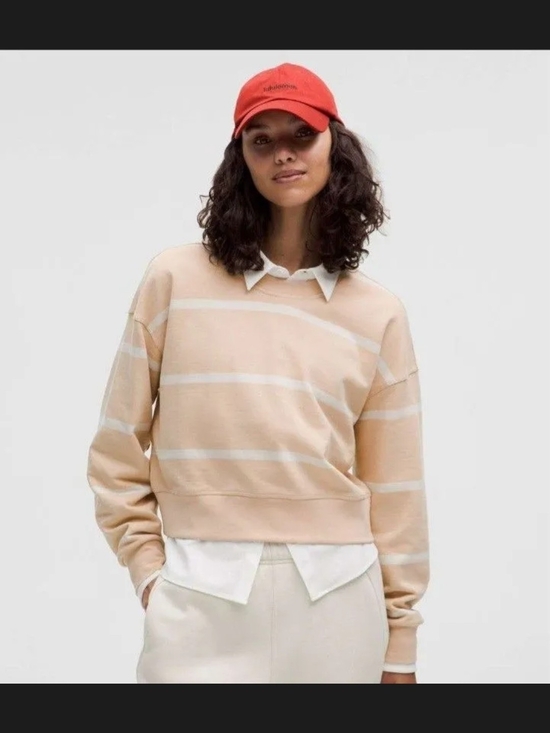 lululemon athletica Tops - NWT Lululemon Perfectly Oversized Cropped Crew Size 0